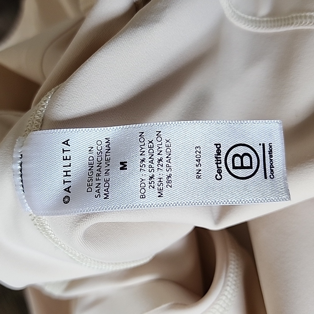 Athleta Racerback Active Tank Top With See Through Mesh Panel On Each Si… - Picture 10 of 11